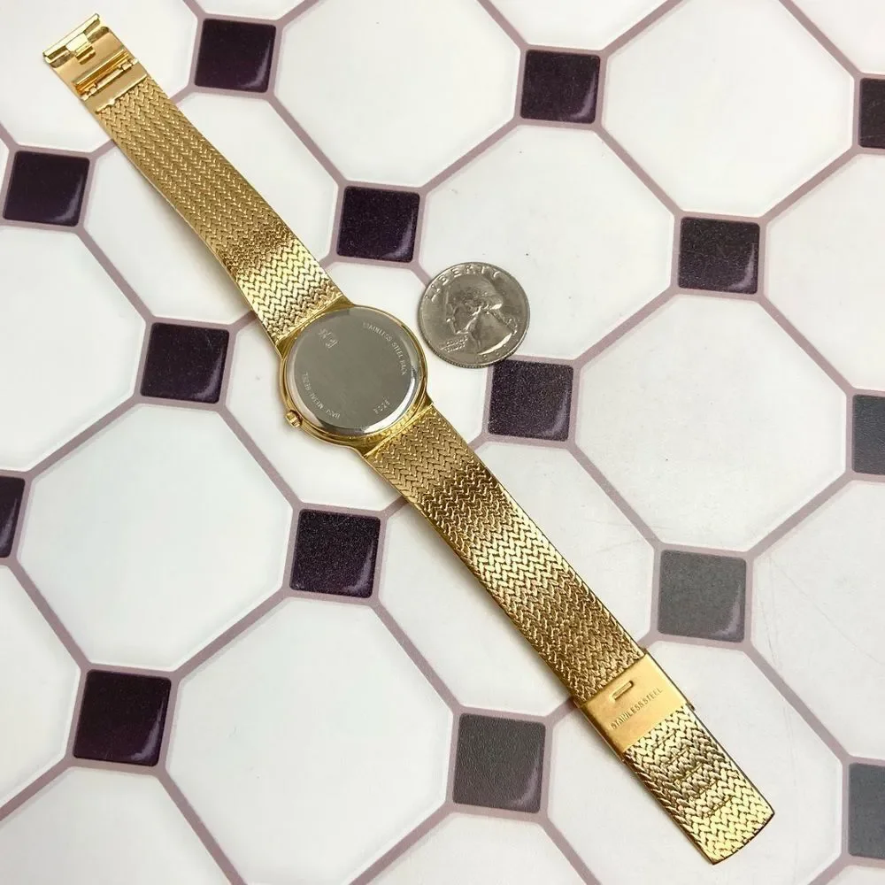 Vintage Wyler Diamond Accented Dial Men’s / Unisex Dress Watch Adjustable Band